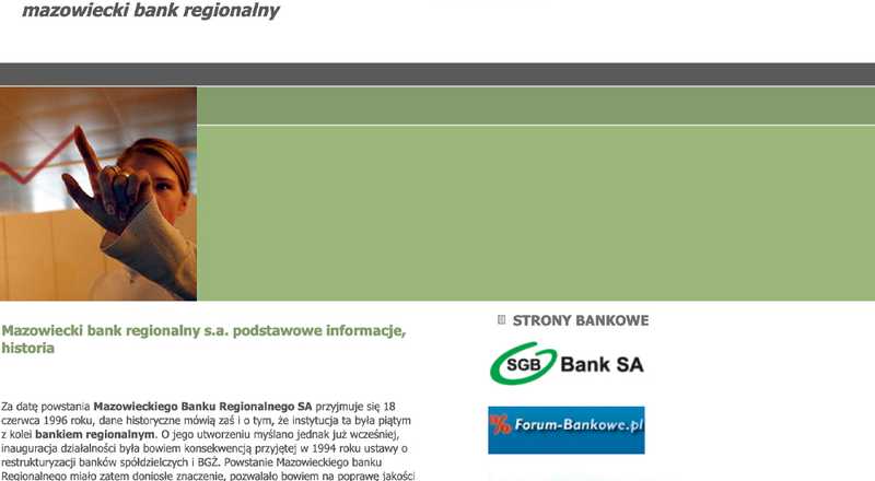 Informacje ogólne - Mazowiecki Bank Regionalny