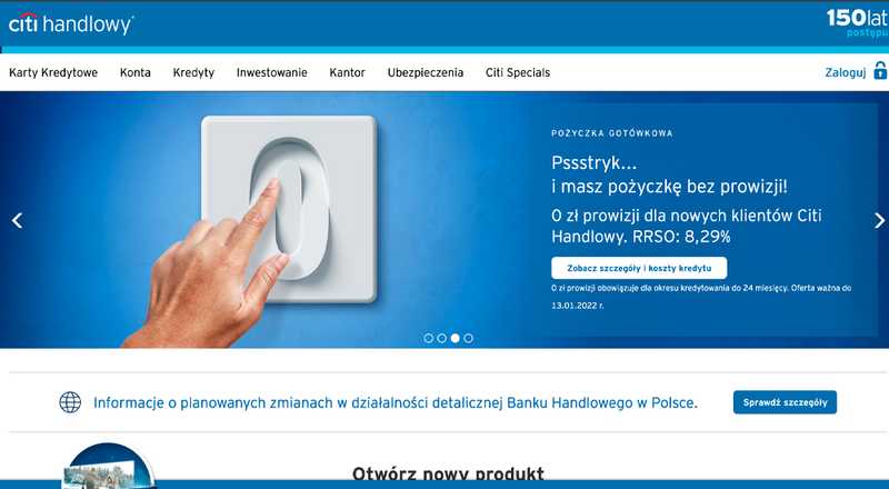 Informacje ogólne - Citibank